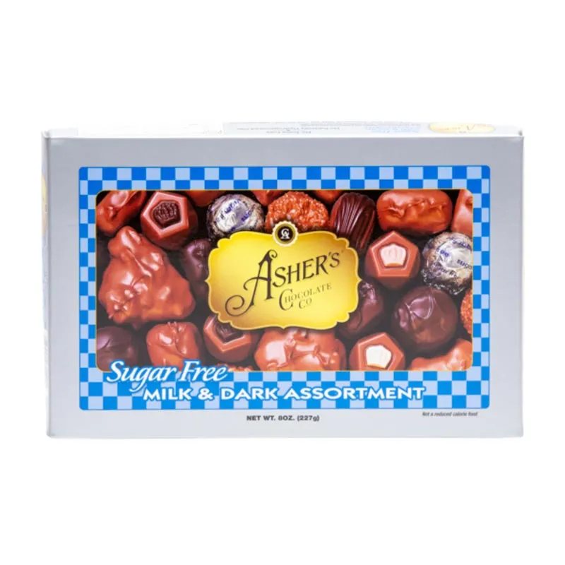 Sugar Free Milk & Dark Assortment, 8 oz.