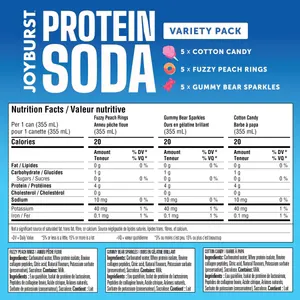 JOYBURST Protein Soda (4g) 15ct - Variety Pack - Image 3