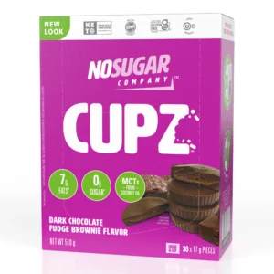No Sugar Keto Cup Dark Chocolate Fudge Brownie - 30 Cups