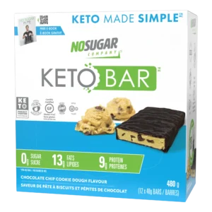 No Sugar Keto Bar Chocolate Chip Cookie Dough - 12 Bars
