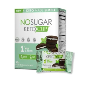 No Sugar Keto Cup Dark Chocolate Mint- 30 Cups