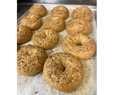 Low Carb NY Style Onion Garlic Bagels 3 pack - Fresh Baked - Image 3