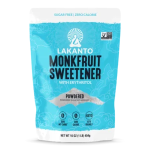 Powdered Monkfruit and Erythritol Sweetener - Powdered Sugar Replacement