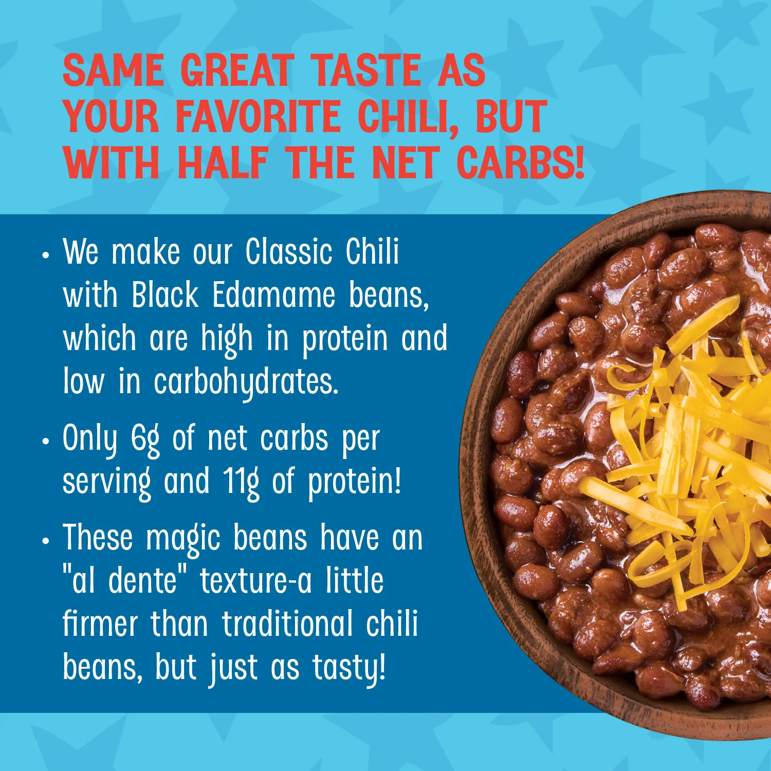 Heat-and-Eat Pouch, Low Carb Chili made with Black Edamame Beans, Keto Friendly - Image 4