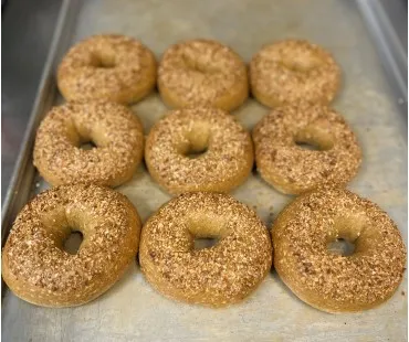 Low Carb NY Style Onion Garlic Bagels 3 pack - Fresh Baked - Image 4