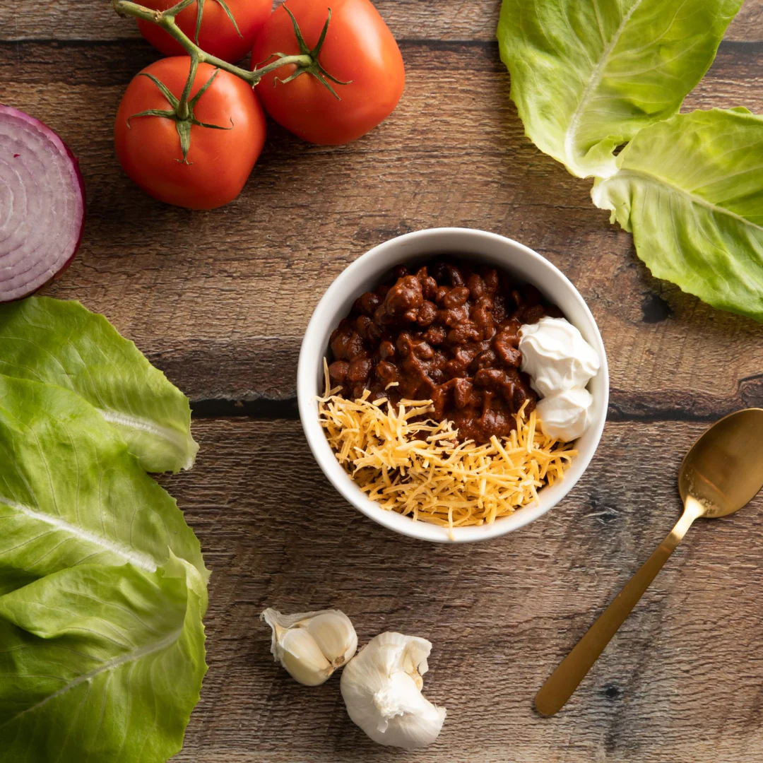 Heat-and-Eat Pouch, Low Carb Chili made with Black Edamame Beans, Keto Friendly - Image 3