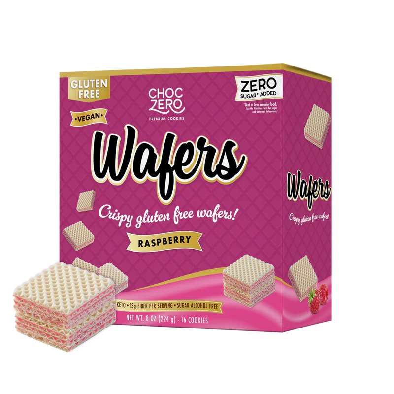 Raspberry Wafer Cookies